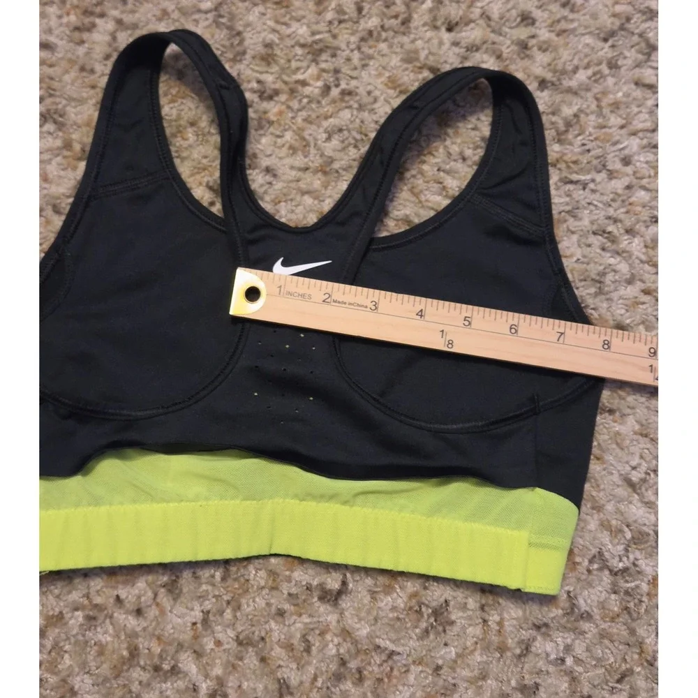 Nike Just‎ Do It Racerback Sports Bra Women's Size Small Black Green White